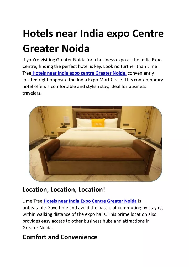 hotels near india expo centre greater noida