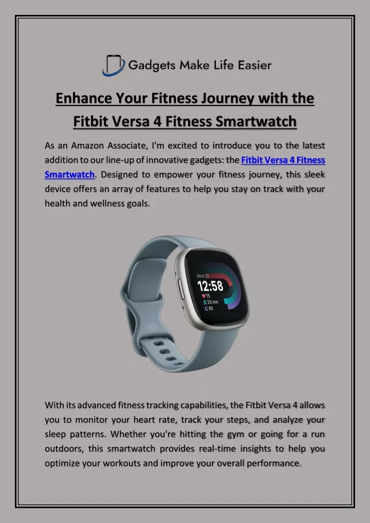 enhance your fitness journey with the fitbit