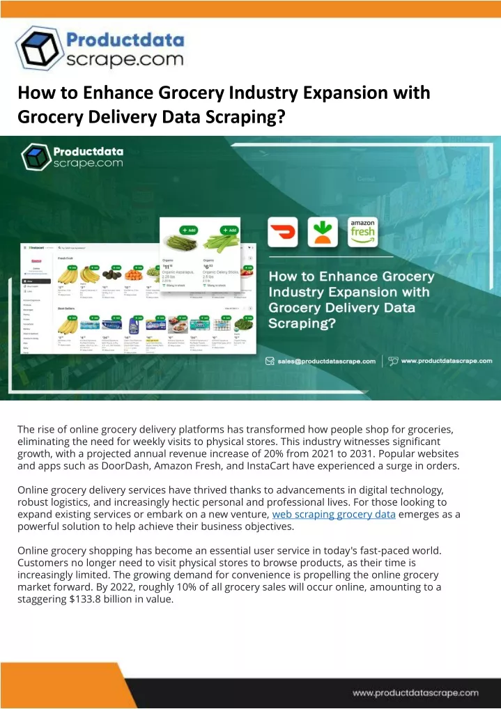 how to enhance grocery industry expansion with