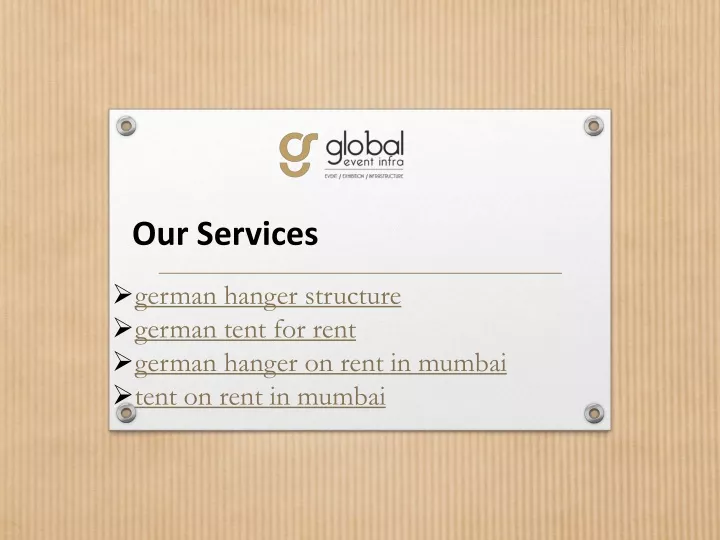 our services