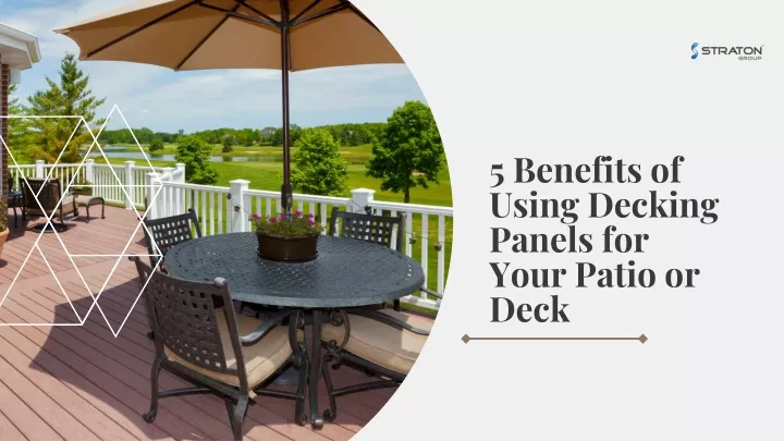 5 benefits of using decking panels for your patio