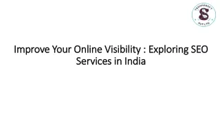 SEO services in India..