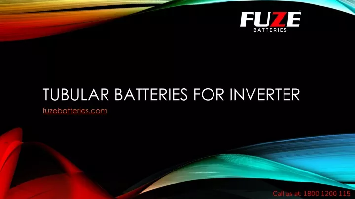 tubular batteries for inverter