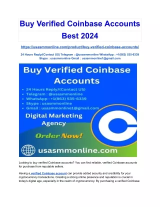 Buy Verified Coinbase Accounts