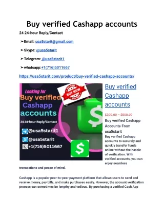 Buy verified Cashapp accounts