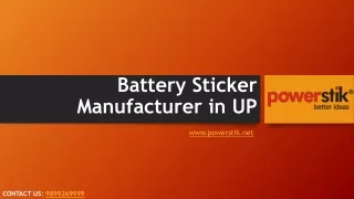 Battery sticker manufacturer in UP