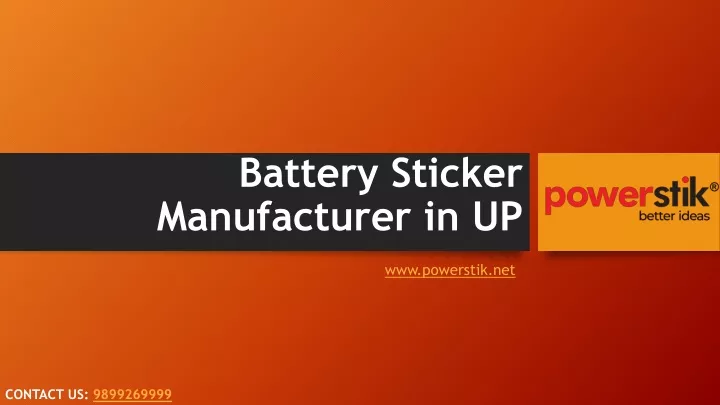 battery sticker manufacturer in up