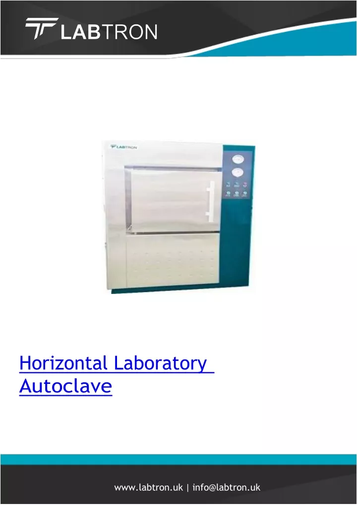 horizontal laboratory autoclave