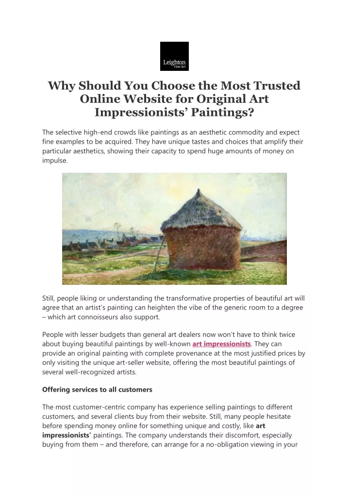 why should you choose the most trusted online
