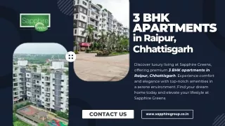 3 BHK Apartments in Raipur, Chhattisgarh 854
