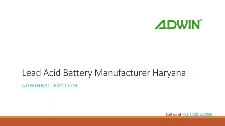 lead acid b attery m anufacturer haryana