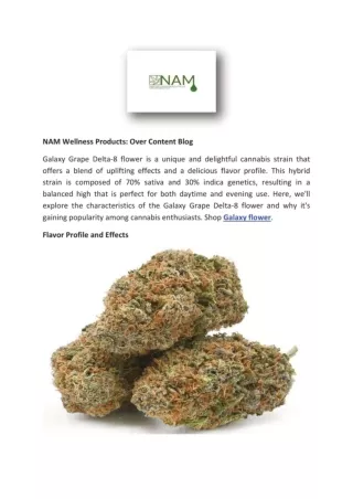 NAM Wellness Products