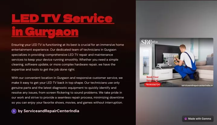 led tv service in gurgaon