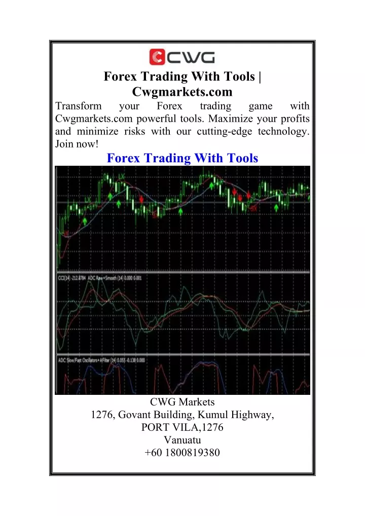 forex trading with tools cwgmarkets com your