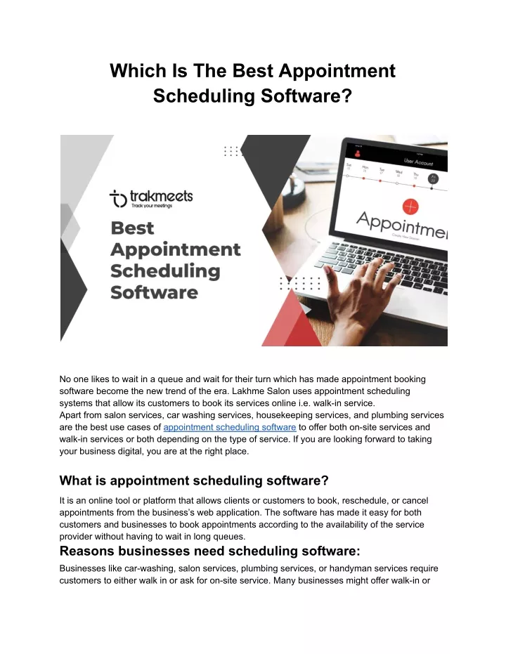 which is the best appointment scheduling software