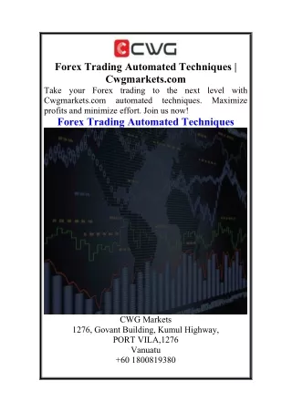 Forex Trading Automated Techniques  Cwgmarkets.com