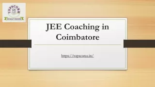 JEE Coaching in Coimbatore