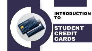 Introduction to Student Credit Cards