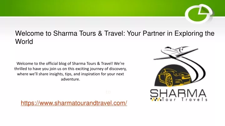 welcome to sharma tours travel your partner