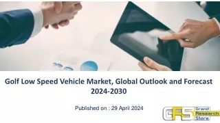 Golf Low Speed Vehicle Market, Global Outlook and Forecast 2024-2030