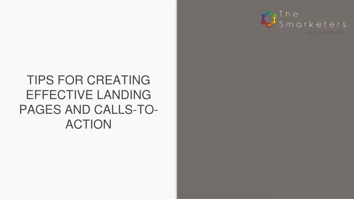 tips for creating effective landing pages and calls to action