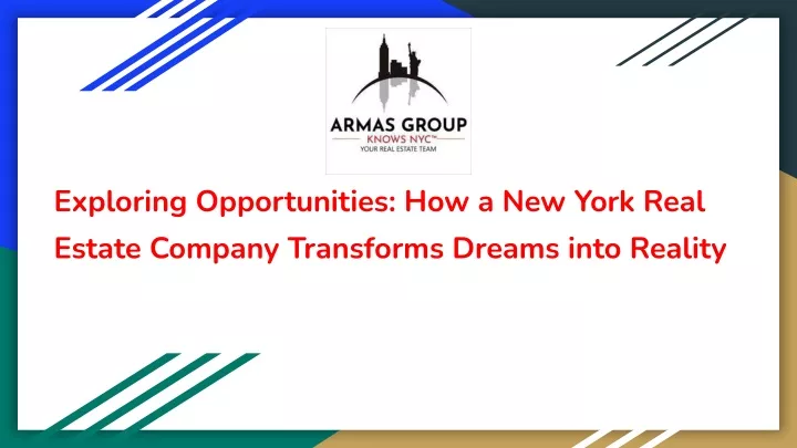 exploring opportunities how a new york real
