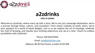 Explore the Best Drinks Online in the UK | Order Beverages & More at Your Doorst