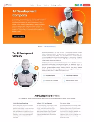 Empower your business operations with BlockchainAppsDeveloper's AI Development Services