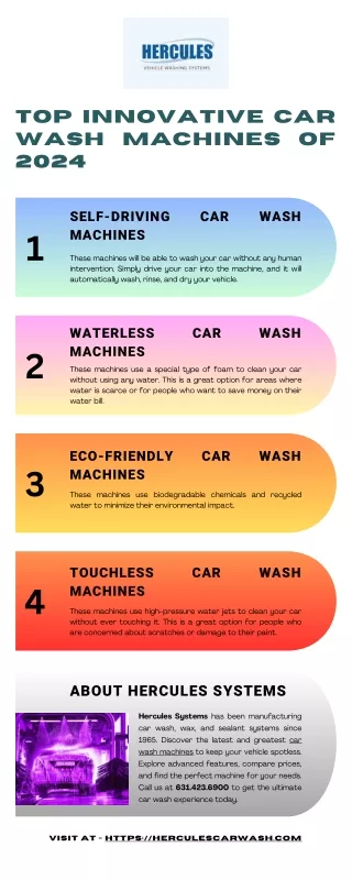 Top Innovative Car Wash Machines of 2024