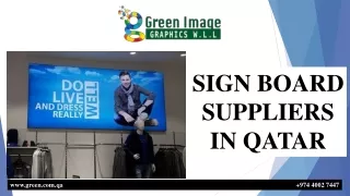 SIGN BOARD SUPPLIERS IN QATAR