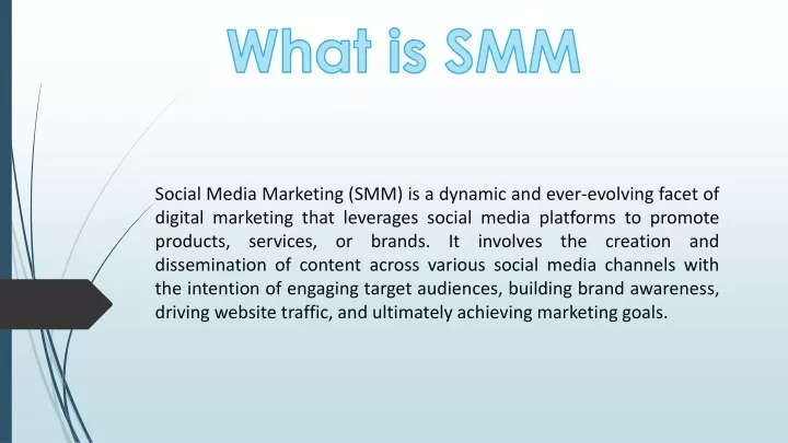 what is smm