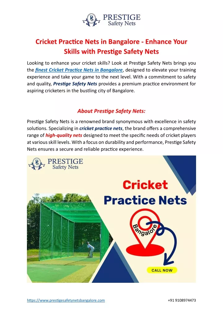 cricket practice nets in bangalore enhance your