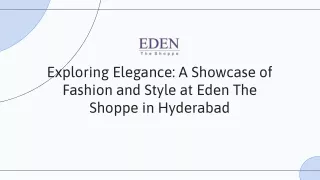 Fashion Store in Gandhi Nagar, Hyderabad: Eden The Shoppe