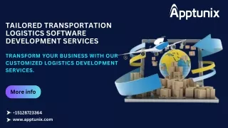 Tailored Transportation Logistics Software Development Services