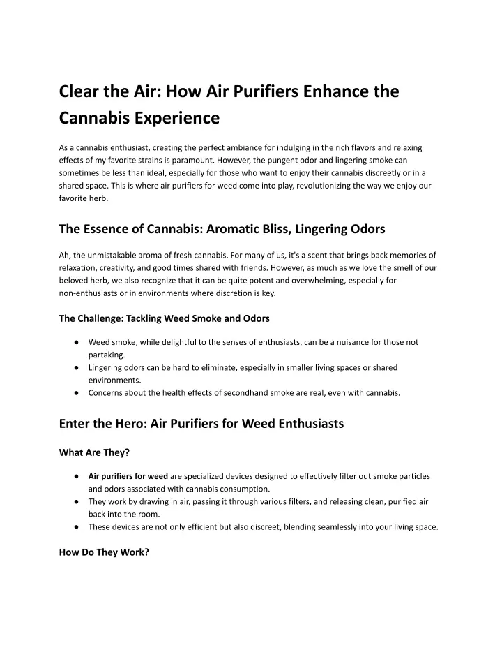 clear the air how air purifiers enhance