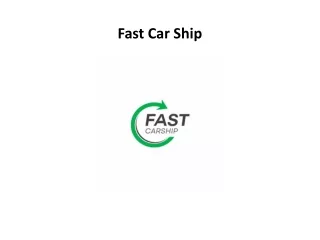 Fast Car Ship