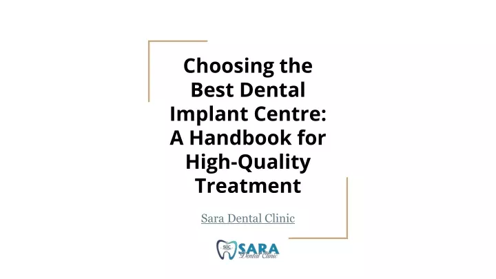 choosing the best dental implant centre a handbook for high quality treatment