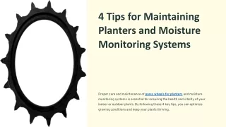4 Tips for Maintaining Planters and Moisture Monitoring Systems