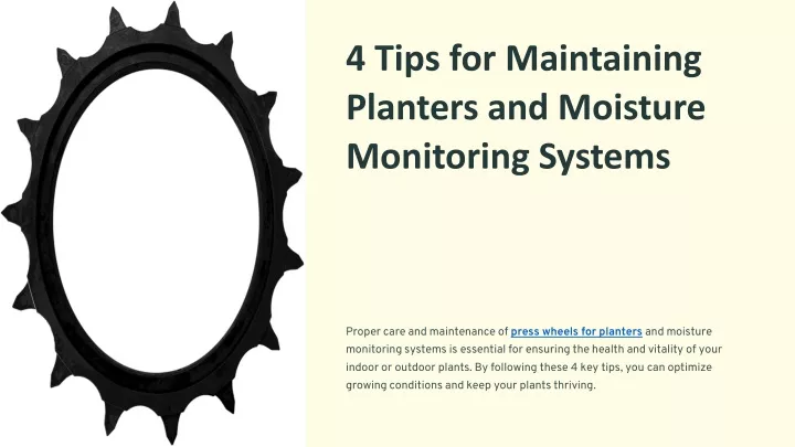 4 tips for maintaining planters and moisture