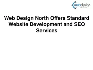 Web Design North Offers Standard Photography Marketing Services