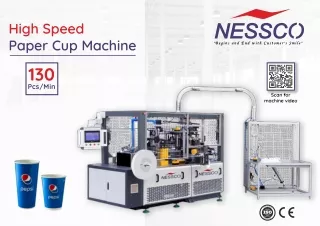 High Speed Paper Cup Making Machine Manufacturer