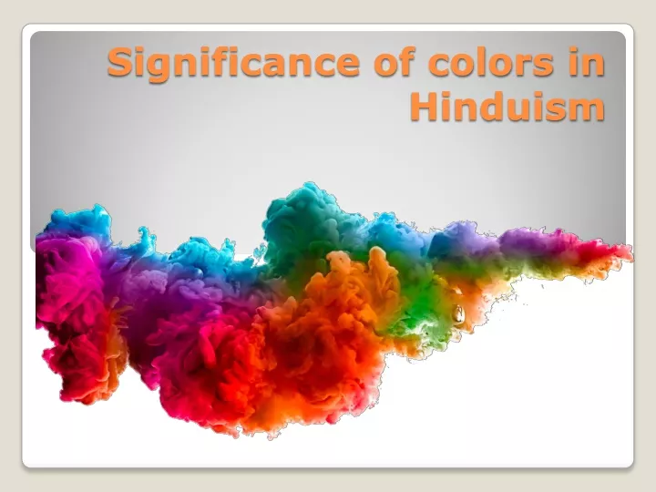 significance of colors in