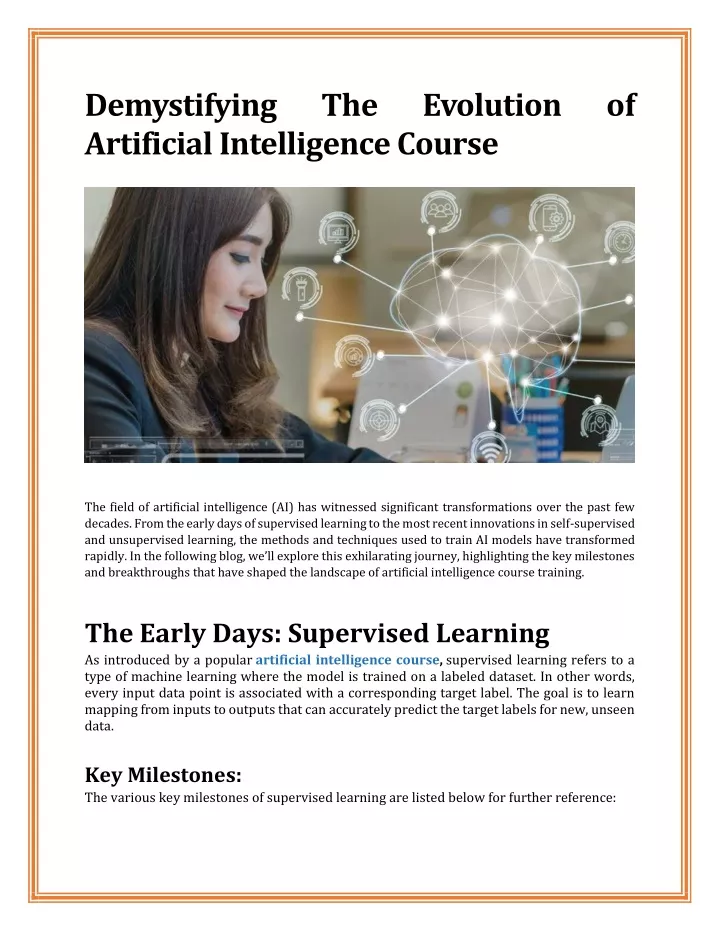 demystifying artificial intelligence course