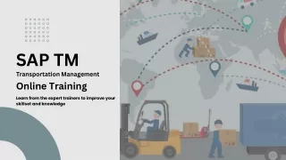 SAP TM Training: Unlocking Efficiency in Transportation Management