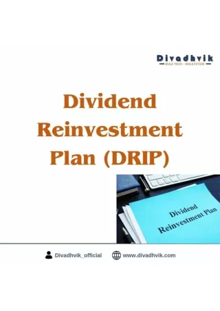 Dividend reinvestment plan ( DRIP )