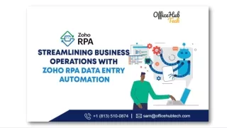 Streamlining Business Operations with Zoho RPA Data Entry Automation