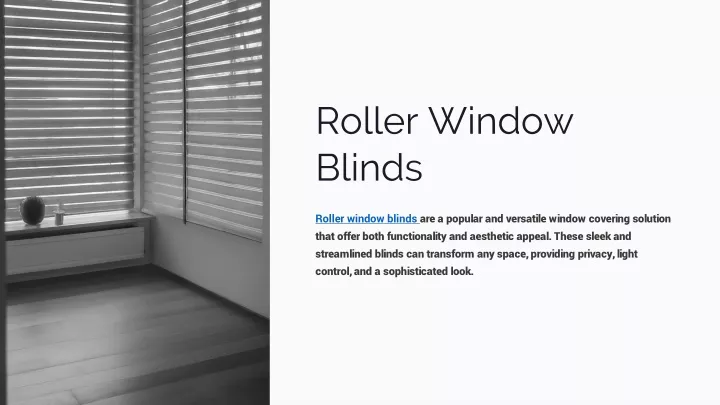 roller window blinds