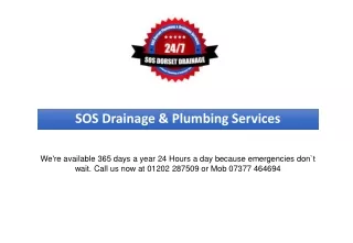 Drainage And Plumbing Emergency Services Poole