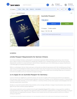 Australia Passport online ,Australia Passport Requirements for German Citizens