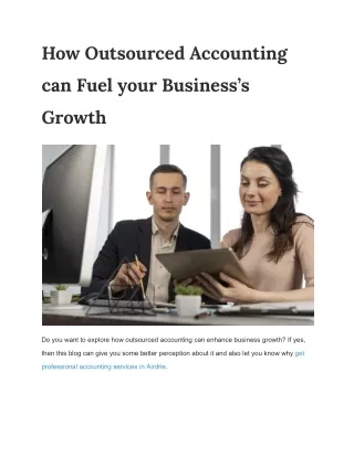 How Outsourced Accounting can Fuel your Business’s Growth